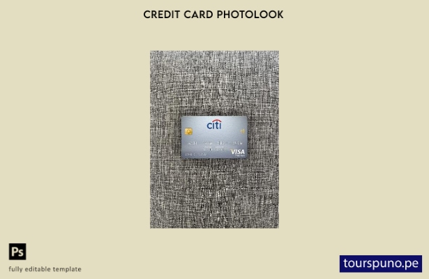 listo para imprimir plantilla frontal de aspecto fotográfico de tarjeta visa p 2